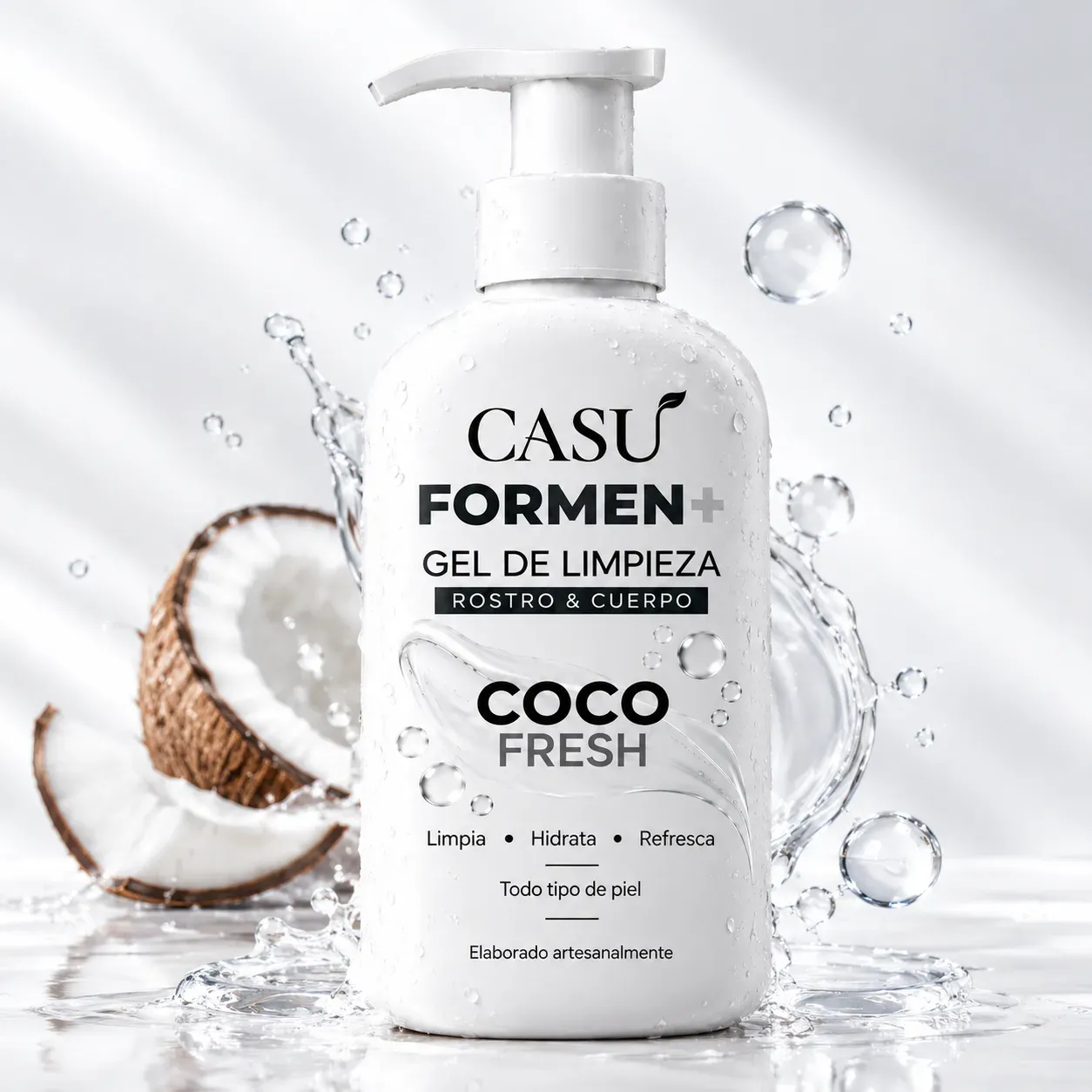 Gel de Limpieza Rostro & Cuerpo Coco Fresh ForMen+ - 100 ml