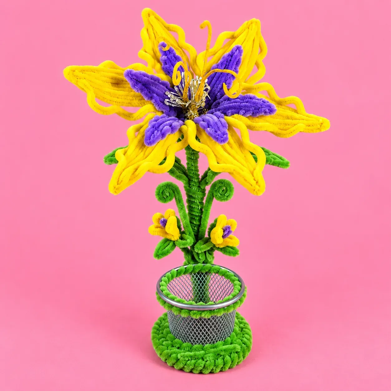 Handmade Floral Pencil Holder