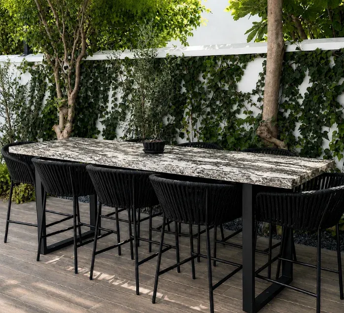 Comedor Aura Granito (Alto) 6 Personas