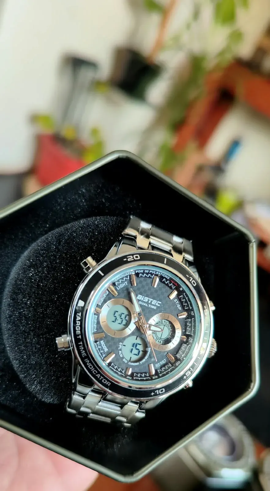Reloj Bistec Dual Time – Target Time Indicator (Estilo Deportivo Táctico)