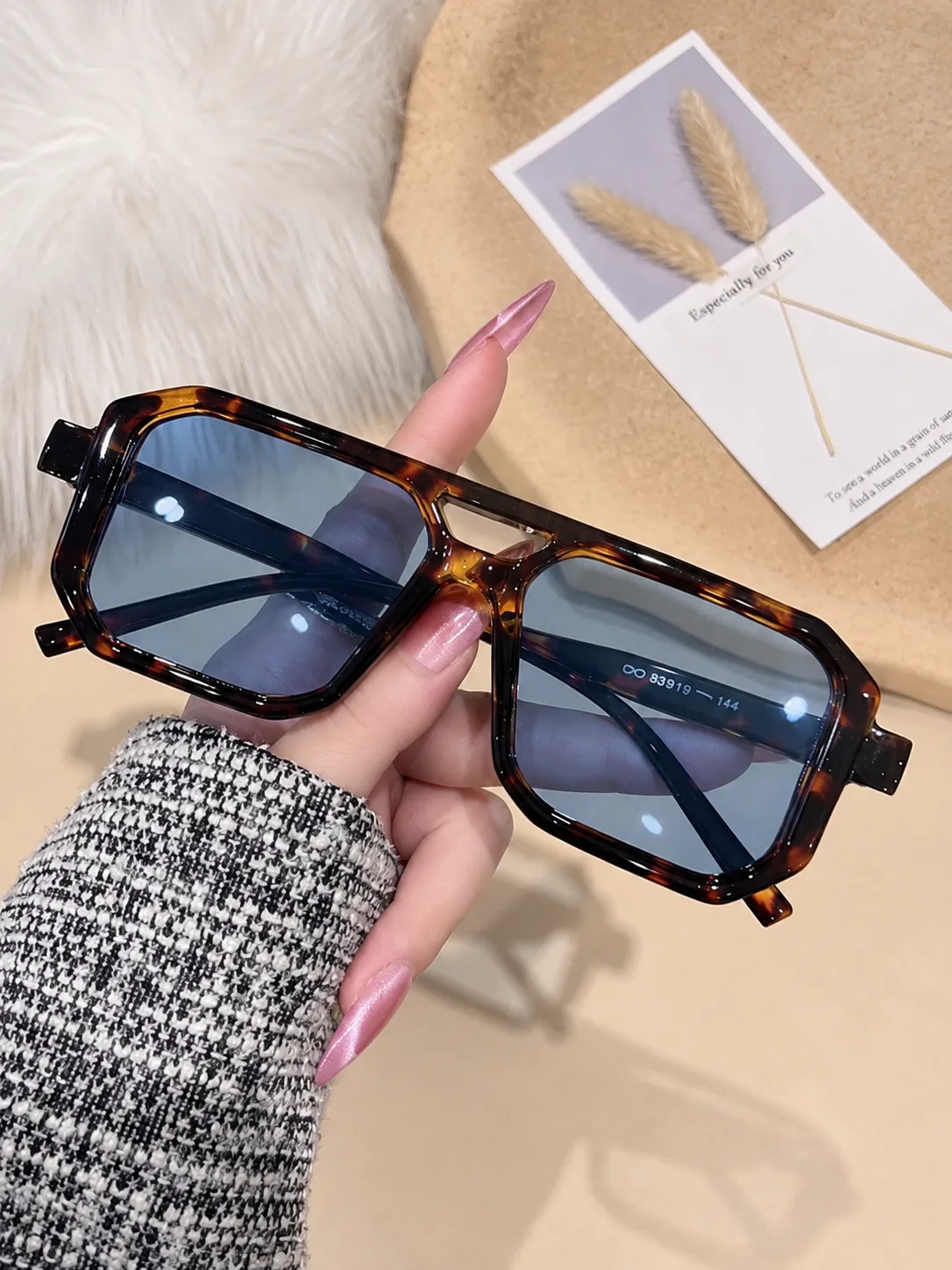 LENTES MILA - Carey Blue - Image 1