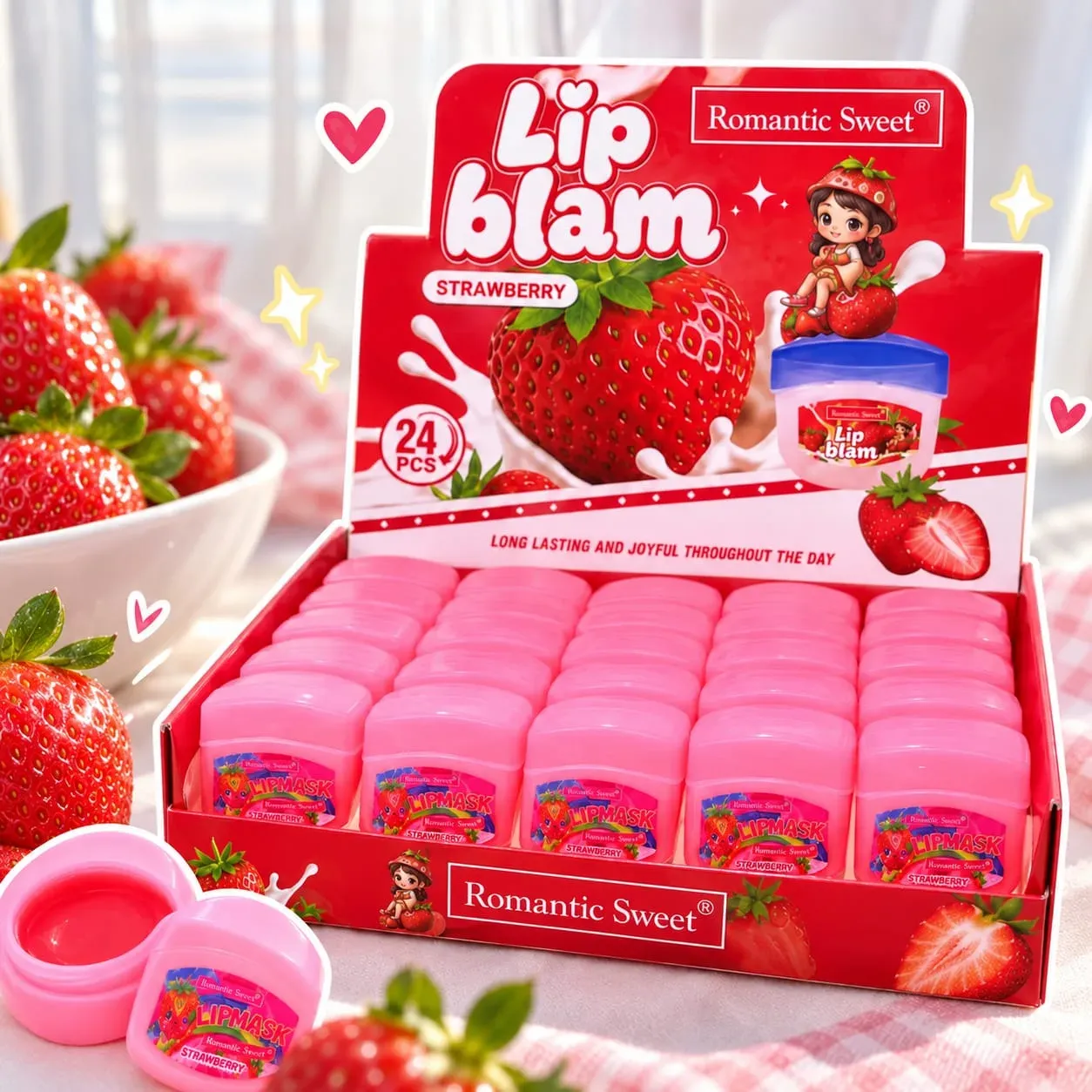 #A83 🍓*UNIDAD VASELINA STRAWBERRY ROMANTIC SWEET*