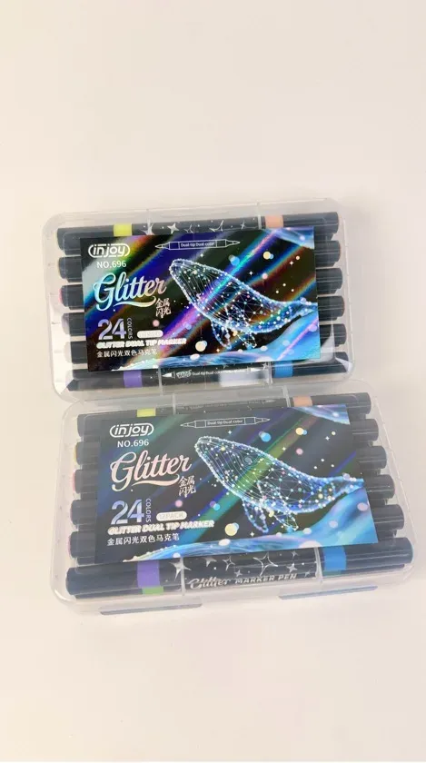 Marcador Glitter x48