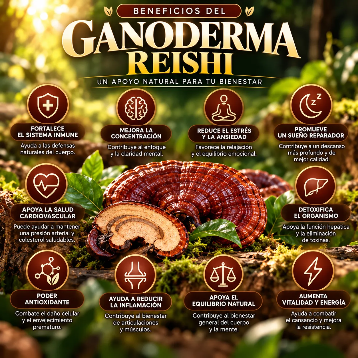GANODERMA REISHI 300 mg -50 cápsulas - Image 2