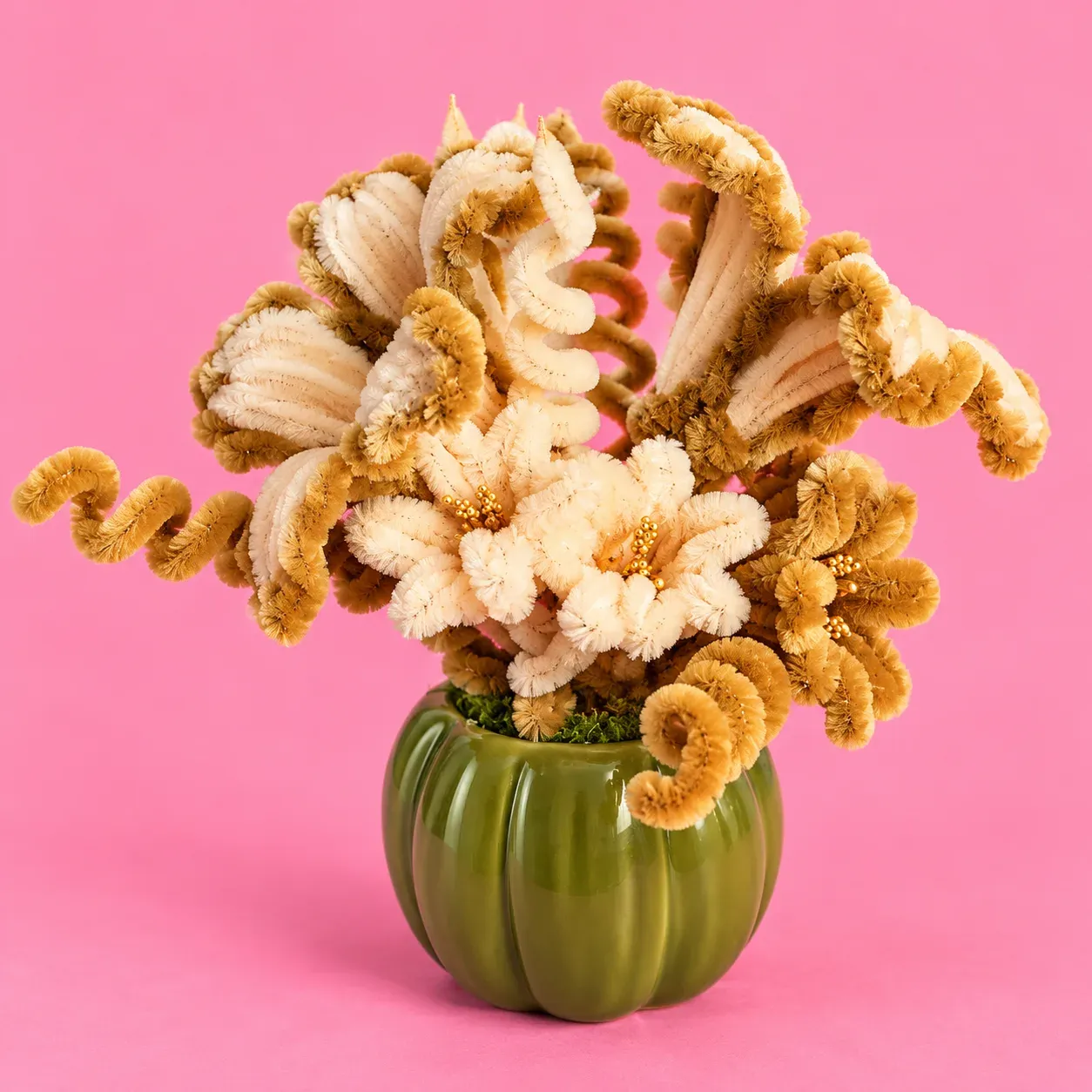 Handmade Neutral Floral Arrangement