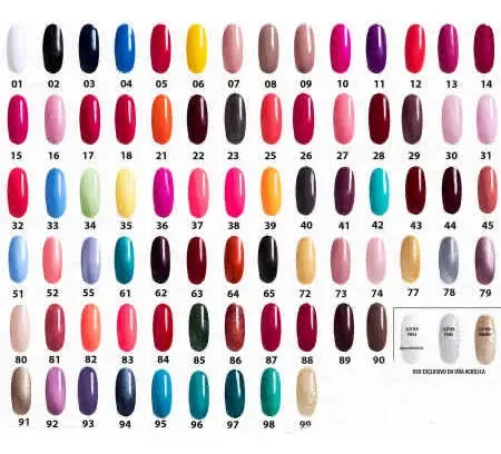 GEL BELCOLOR GC NAILS (001 al 100) PRIMERA PARTE - Image 1
