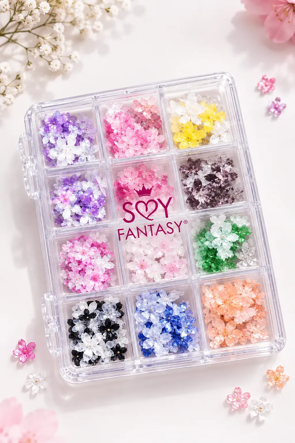 SET DECORACION FLOR DE CEREZO FANTASY NAILS