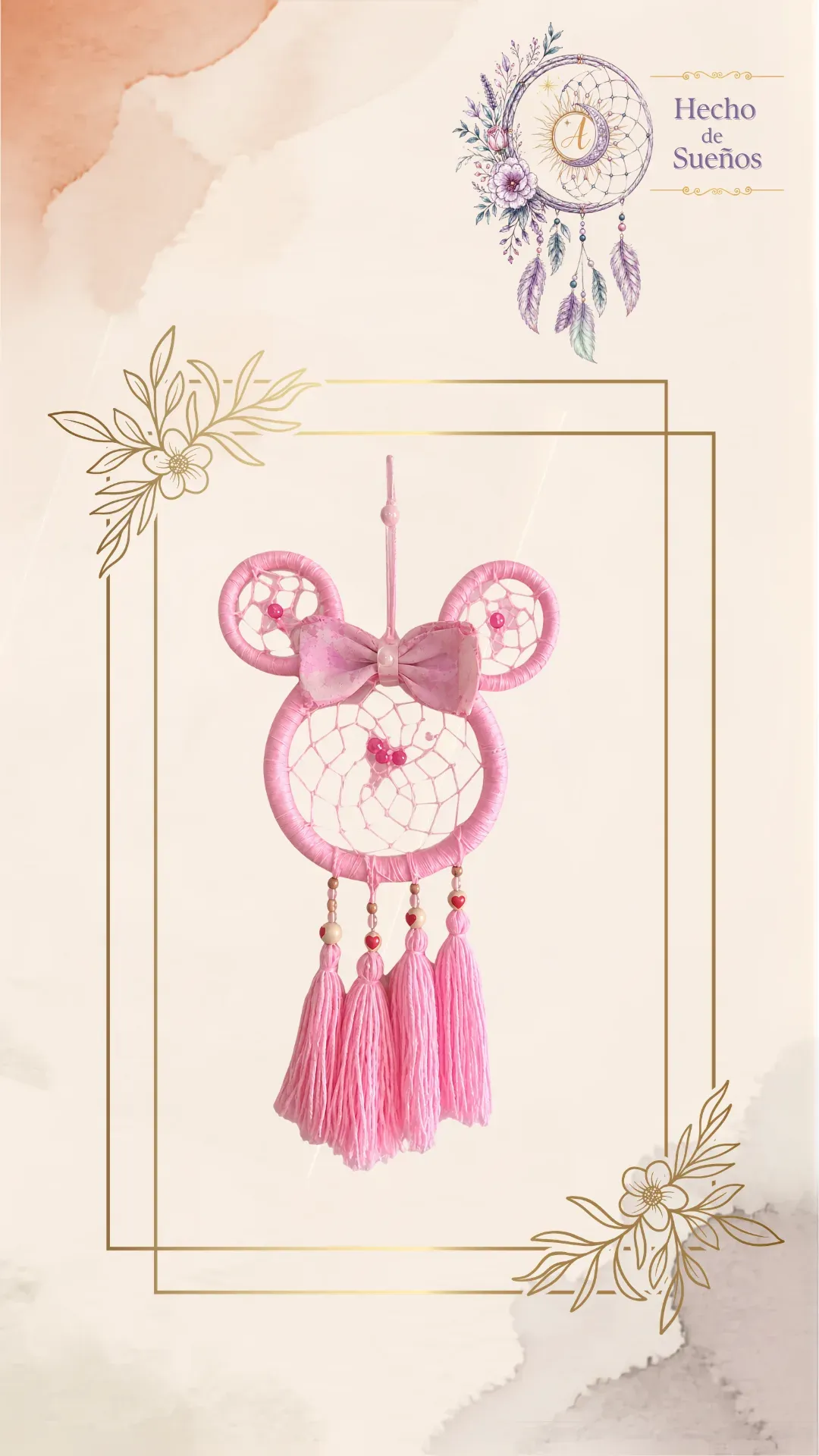 Atrapasueños Minnie rosa