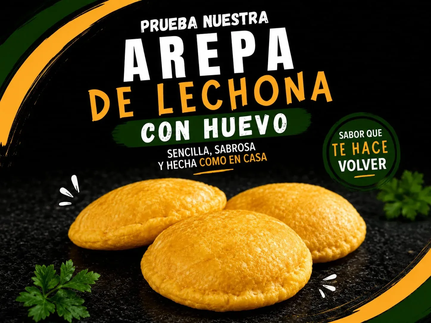 Arepa de lechona