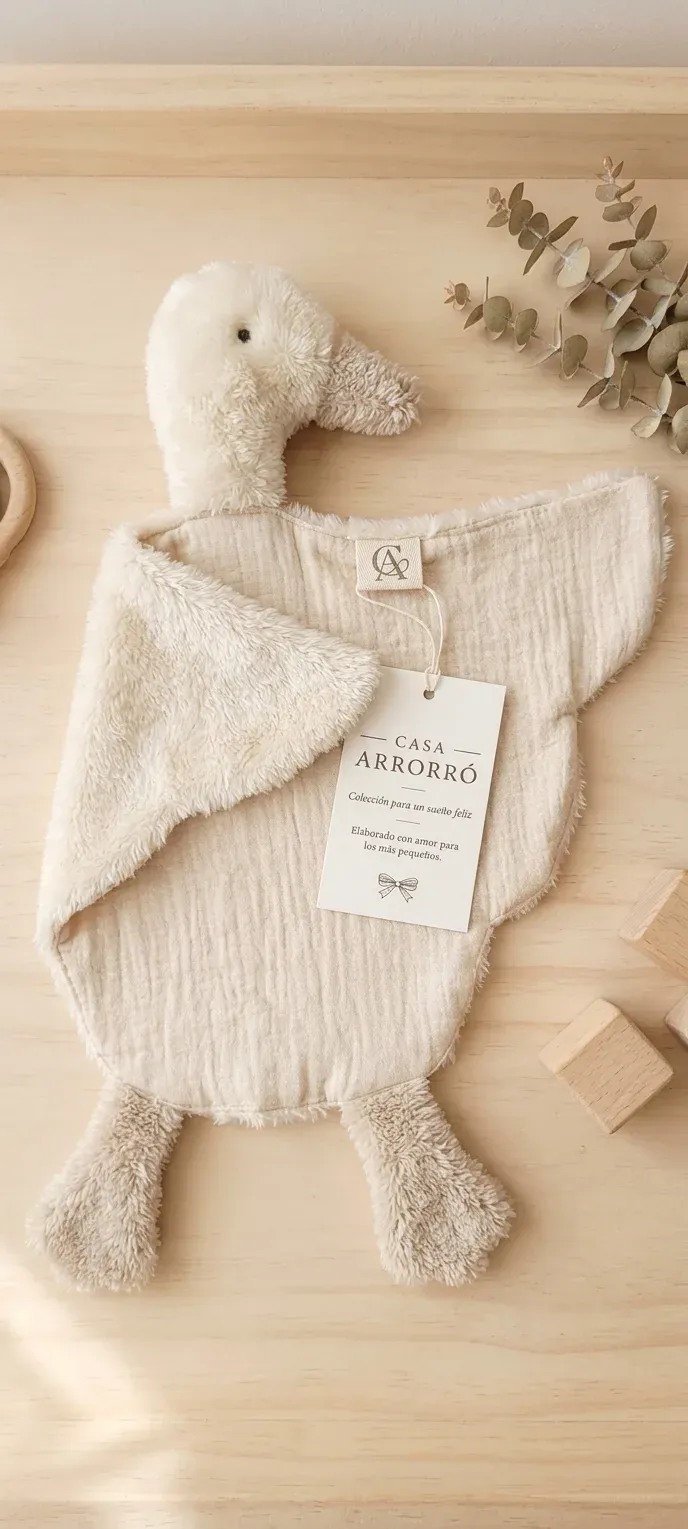 Muñeco de Apego · Colección Casa Arrorró® . Pato