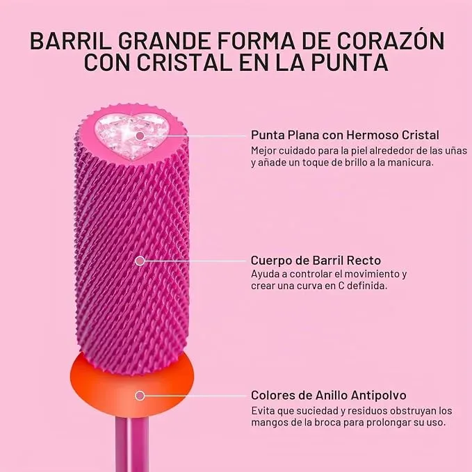 BROCA DE BARRIL PUNTA CRISTAL DE CORAZON - Image 1