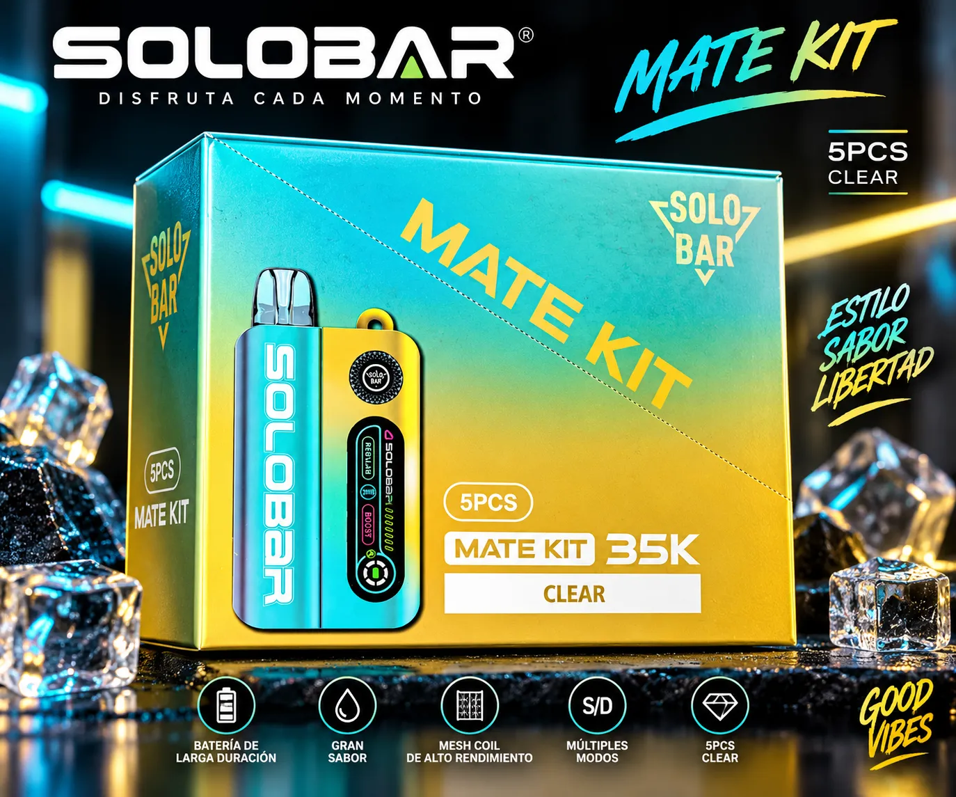 VAPE SOLOBAR MATE KIT 35K Puffs - Image 2