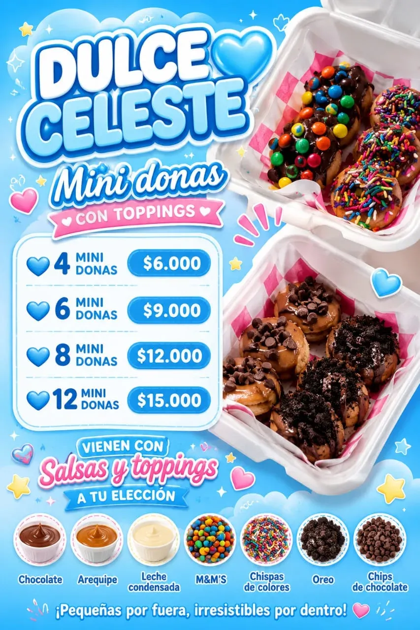 Donas con toppins
