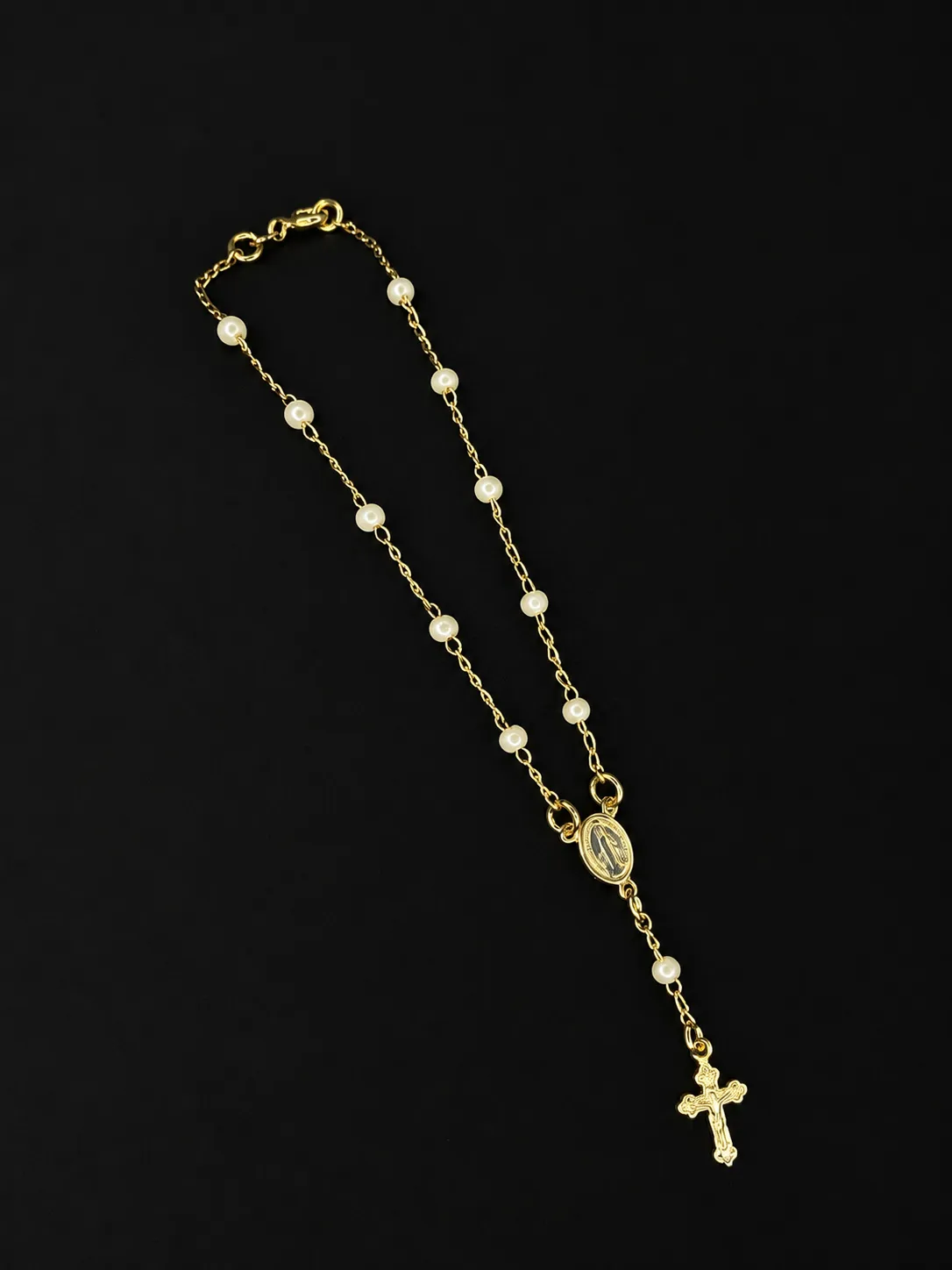 Pulsera Rosario perlas