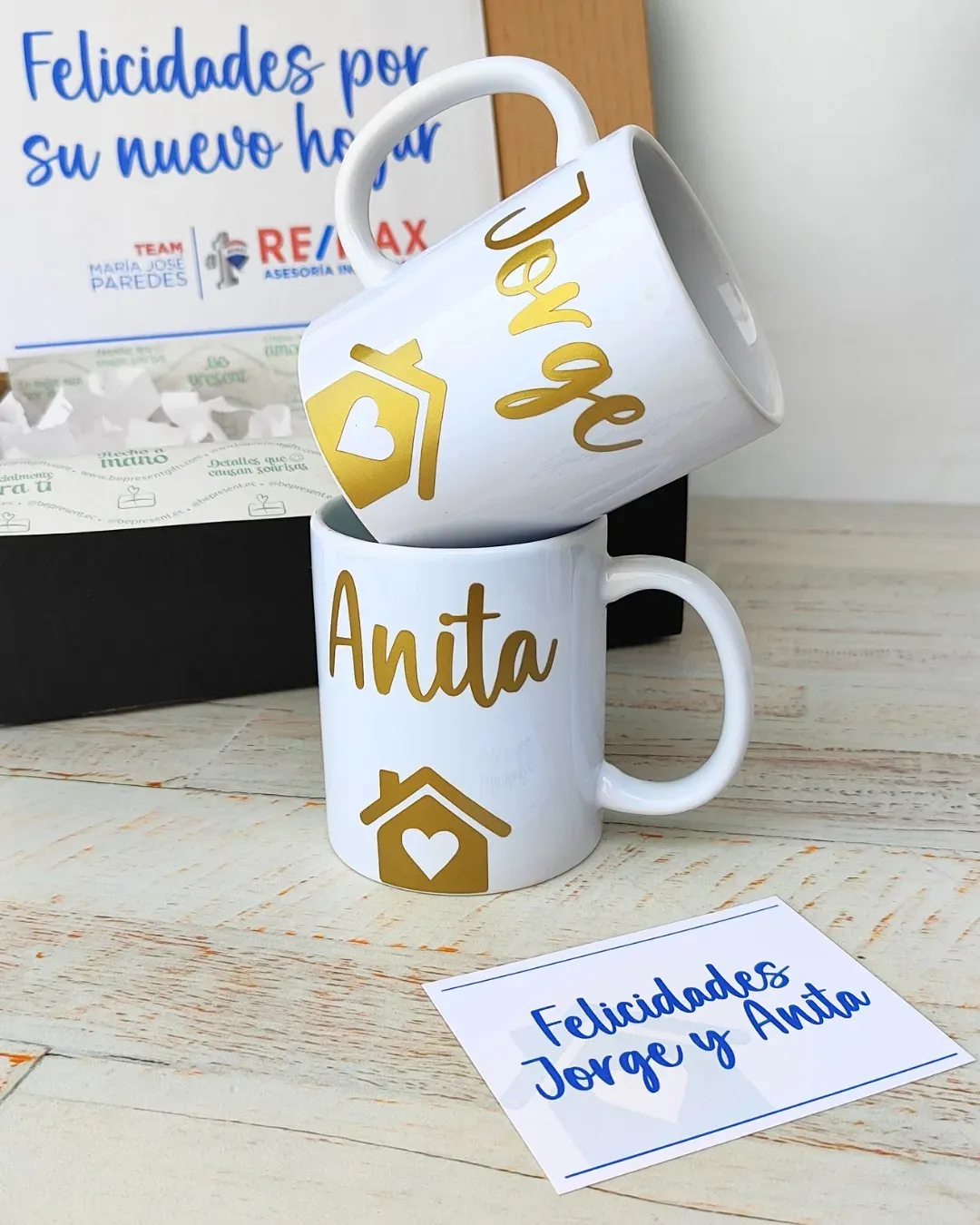 Dos tazas personalizadas - Giftbox - Image 3
