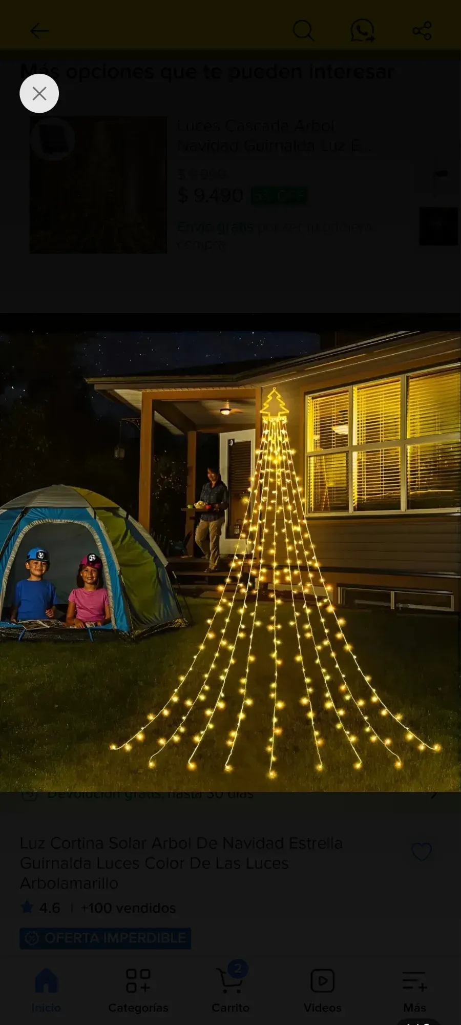 Árbol de navidad eléctrico + control