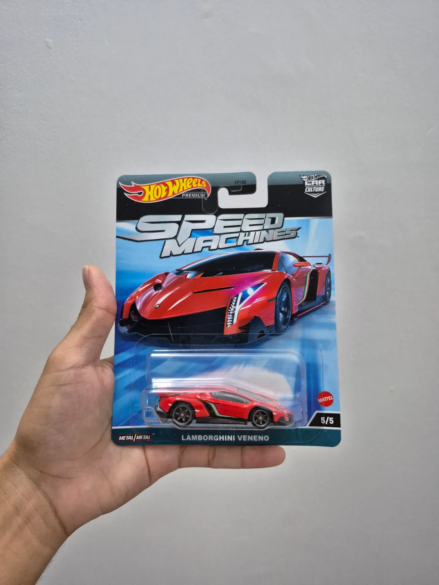 Lamborghini veneno [2023 hot wheels premium car culture speed machine 5/5]