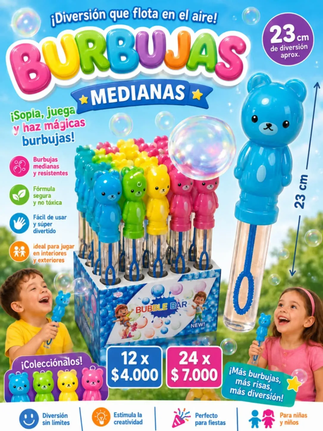 Burbujas medianas