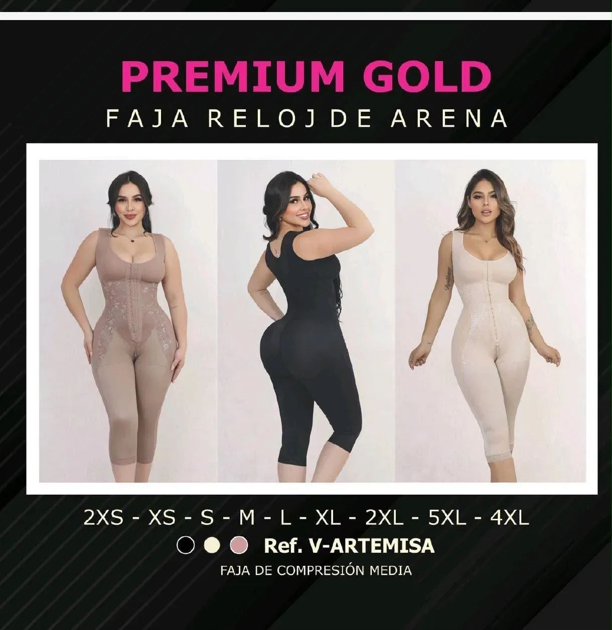 FAJA RELOJ DE ARENA PREMIUM GOLD