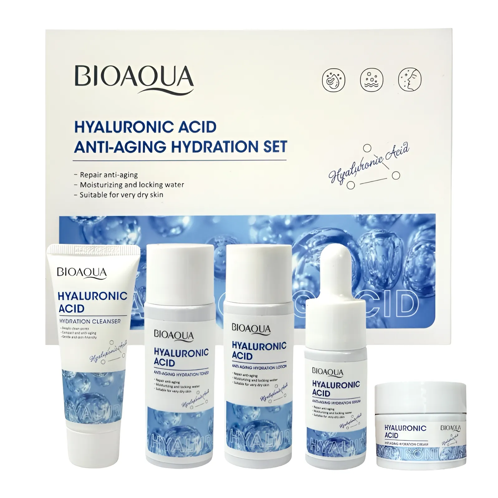 Kit viajero Bioaqua ácido hialuronico 