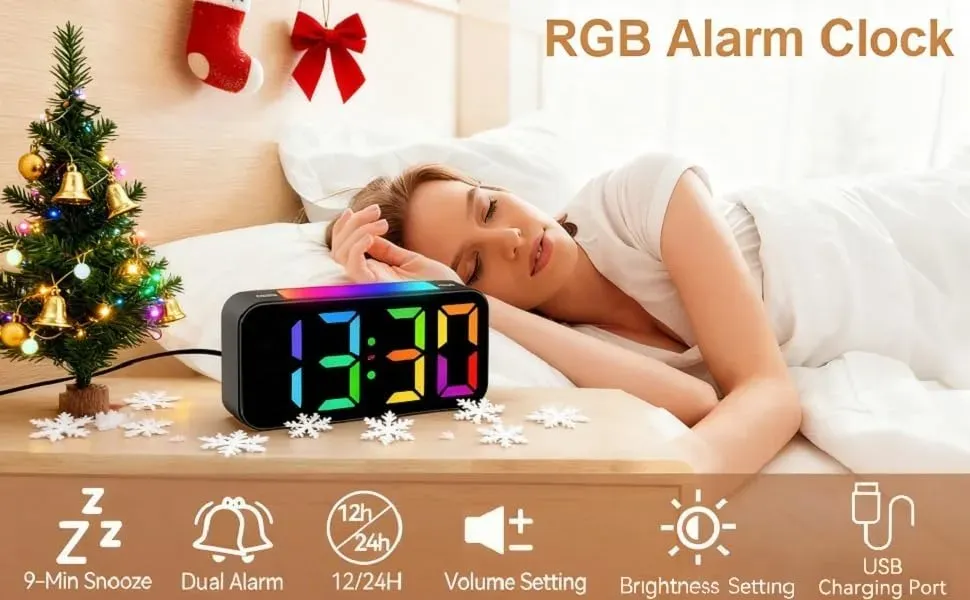 Reloj despertador RGB para niños y adultos - Image 6