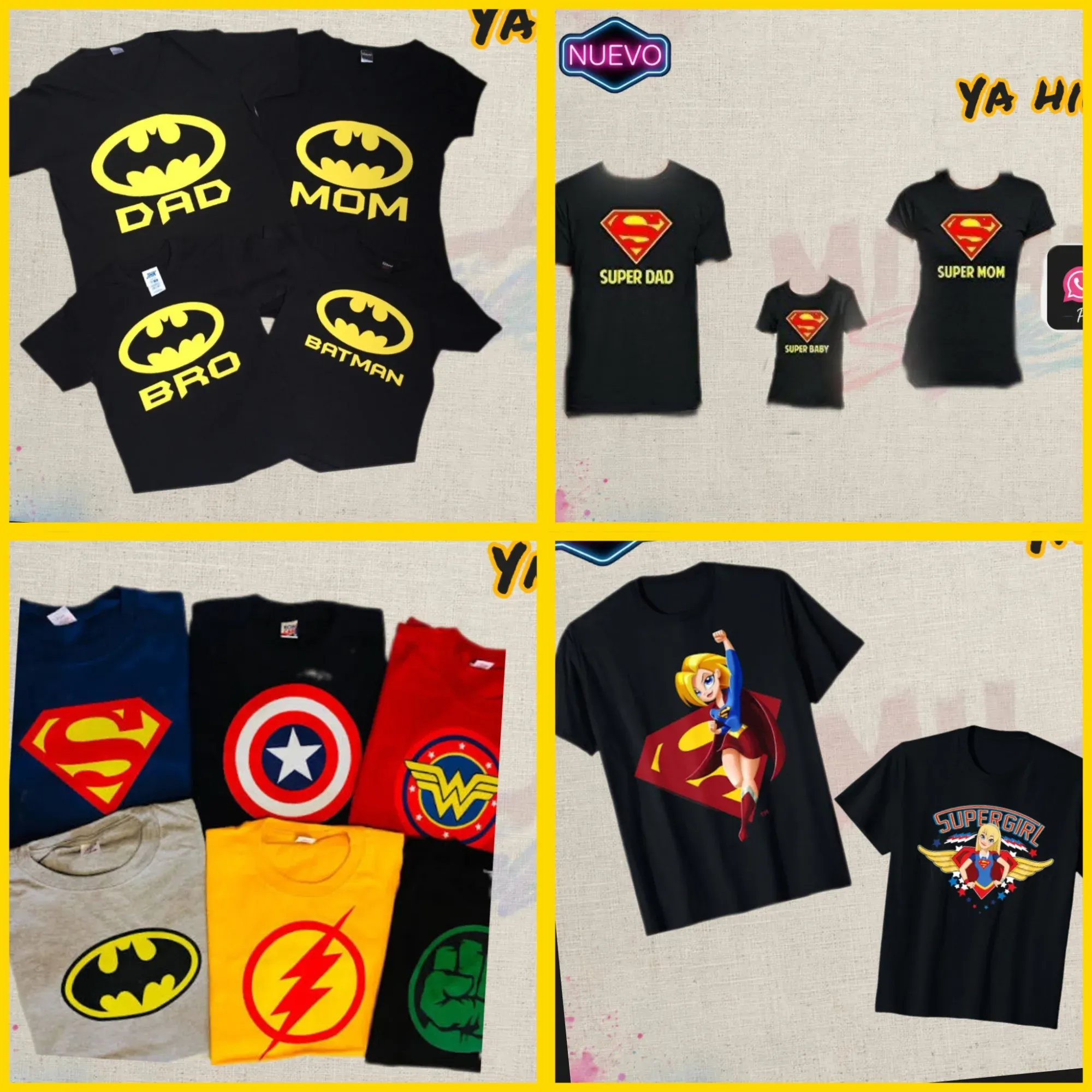 CAMISETA SUPER HÉROES