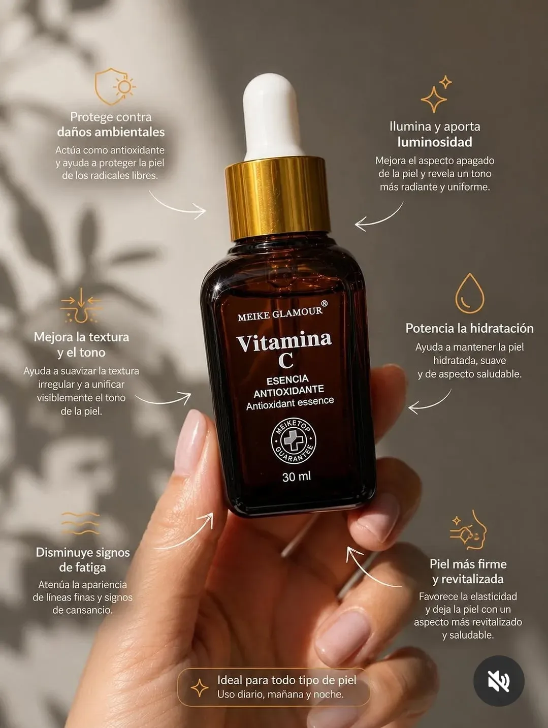 Meike Glamour Vitamina C — 30 ml - Image 2