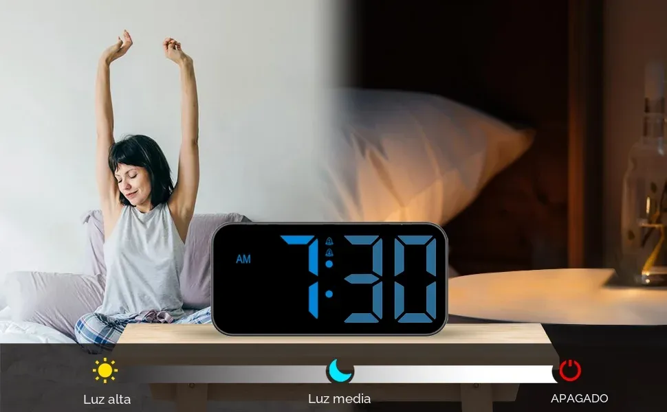 Reloj despertador RGB para niños y adultos - Image 4