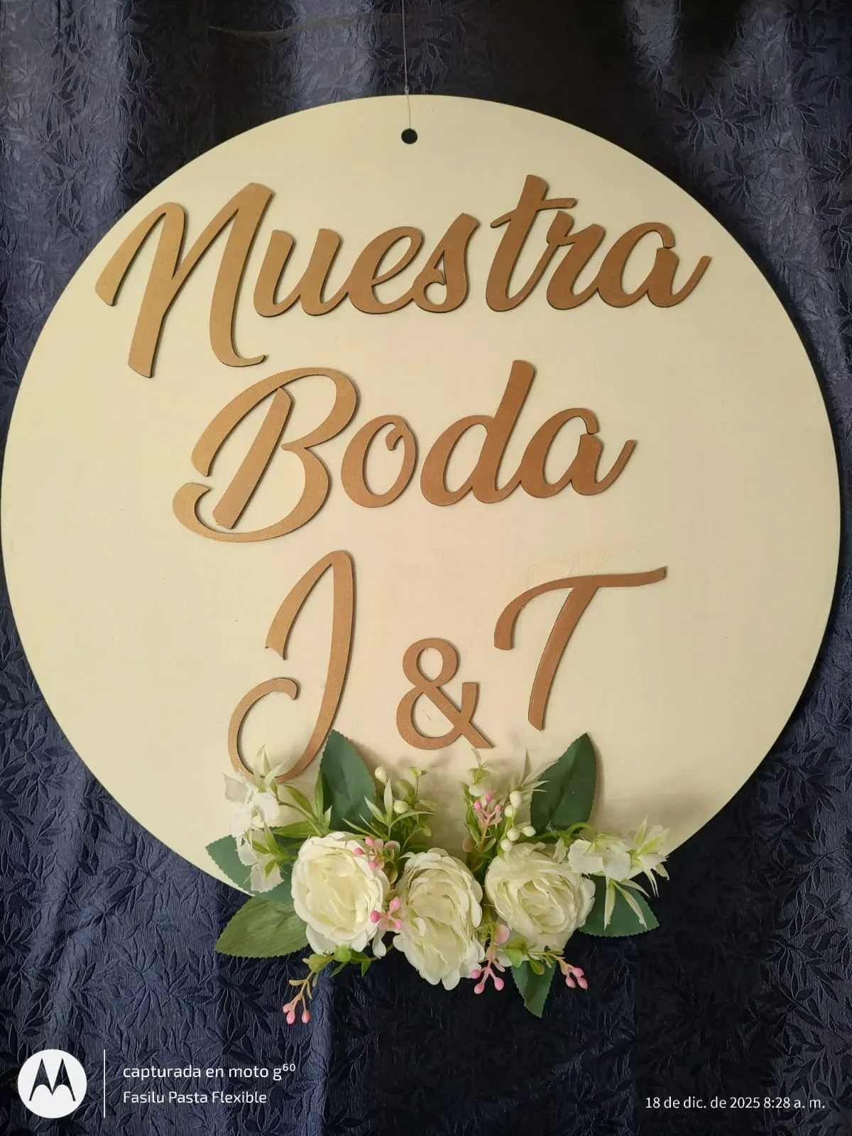 Letrero para boda 