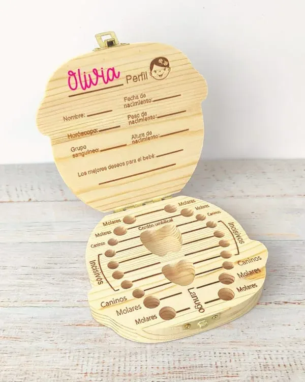 Cajita de dientes - Recuerdos del bebé (Niña) - Image 2