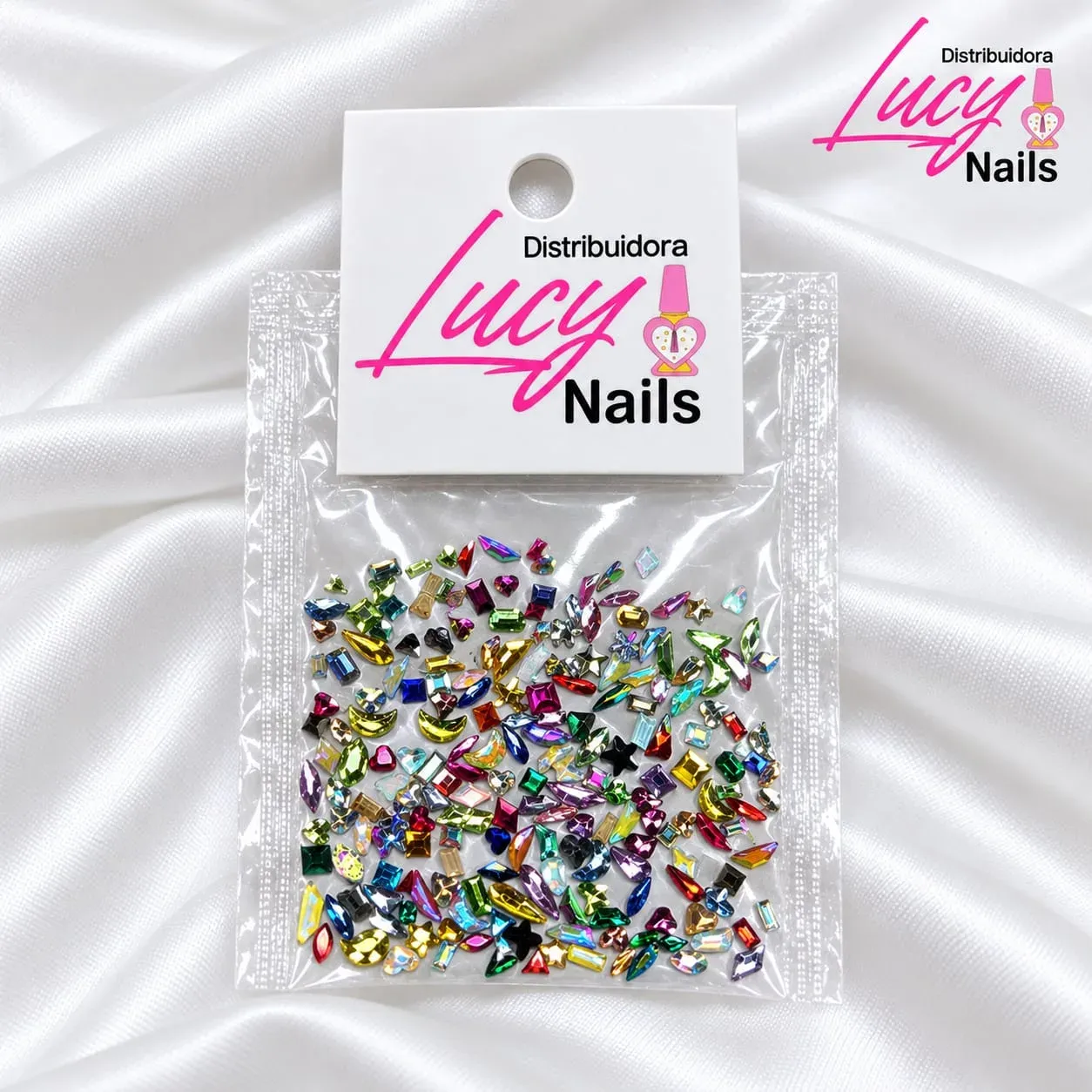 MIX MINI CRISTALES FORMAS DIVERSAS LUCY NAILS