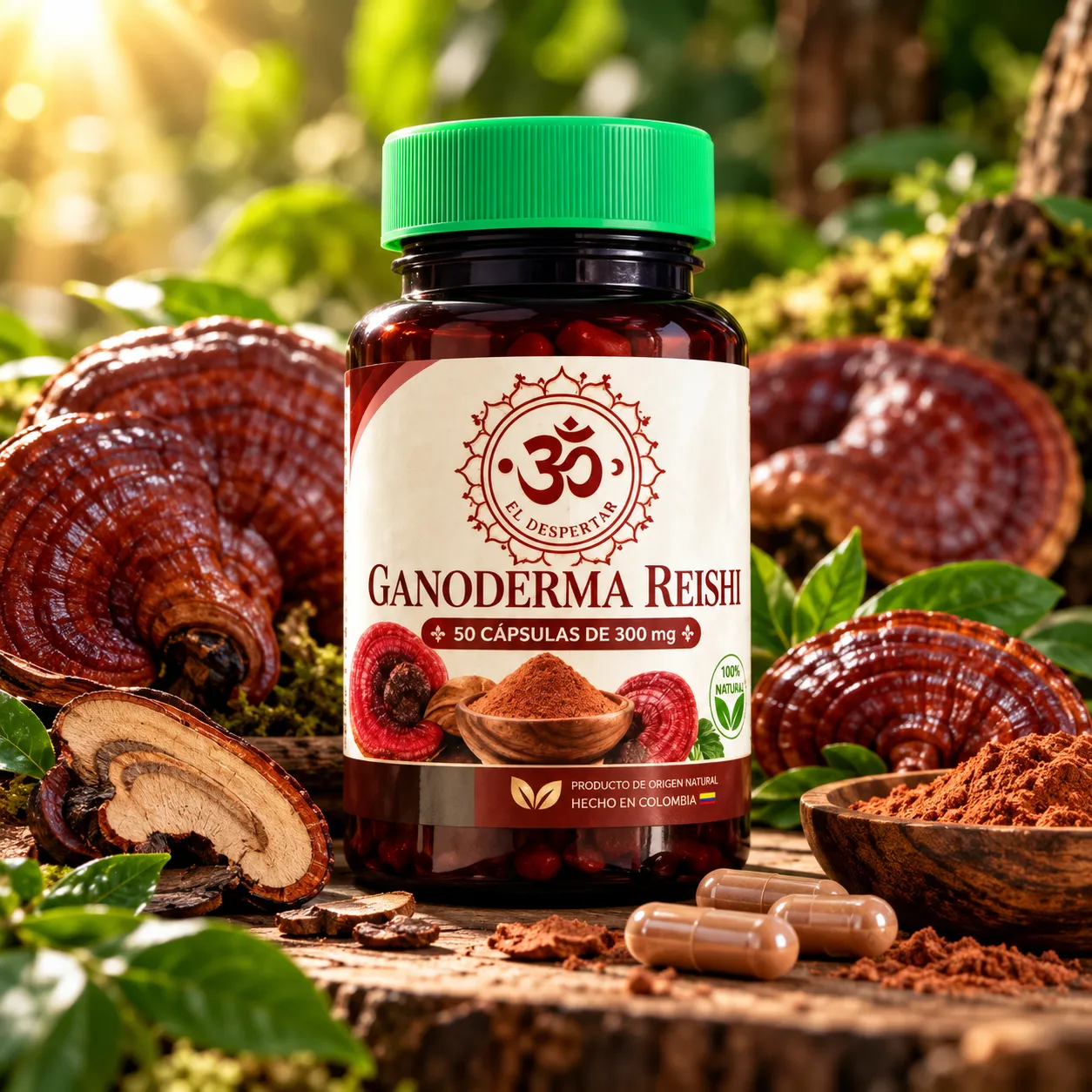 GANODERMA REISHI 300 mg -50 cápsulas 