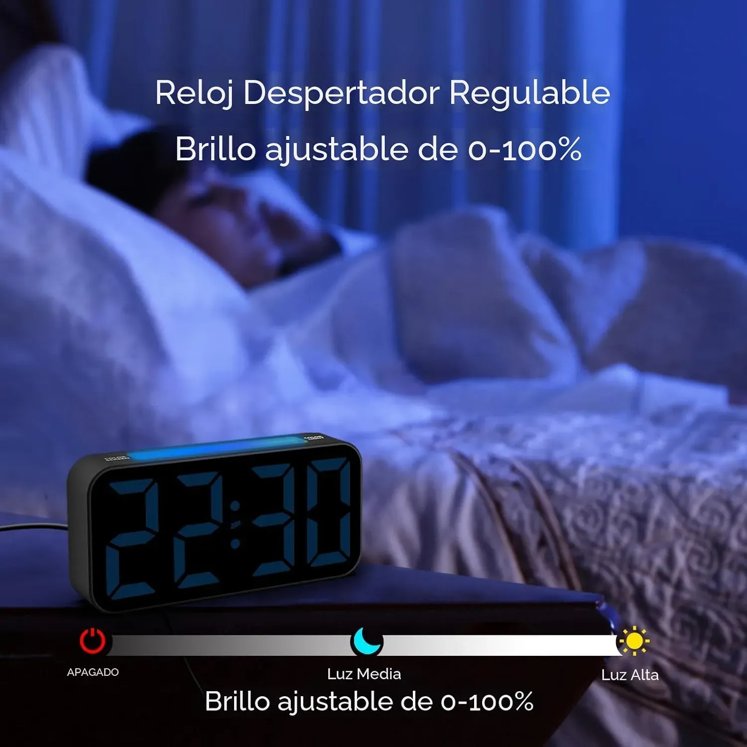 Reloj despertador RGB para niños y adultos - Image 7