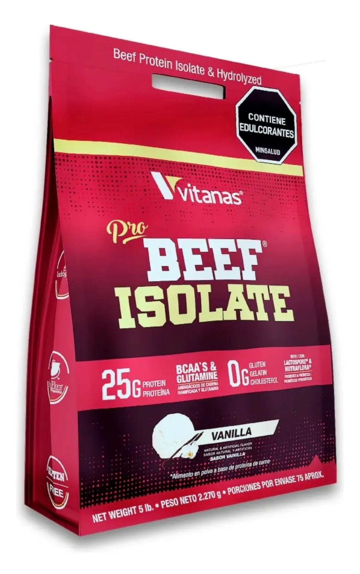 Isolated beef 5 lbs vitanas