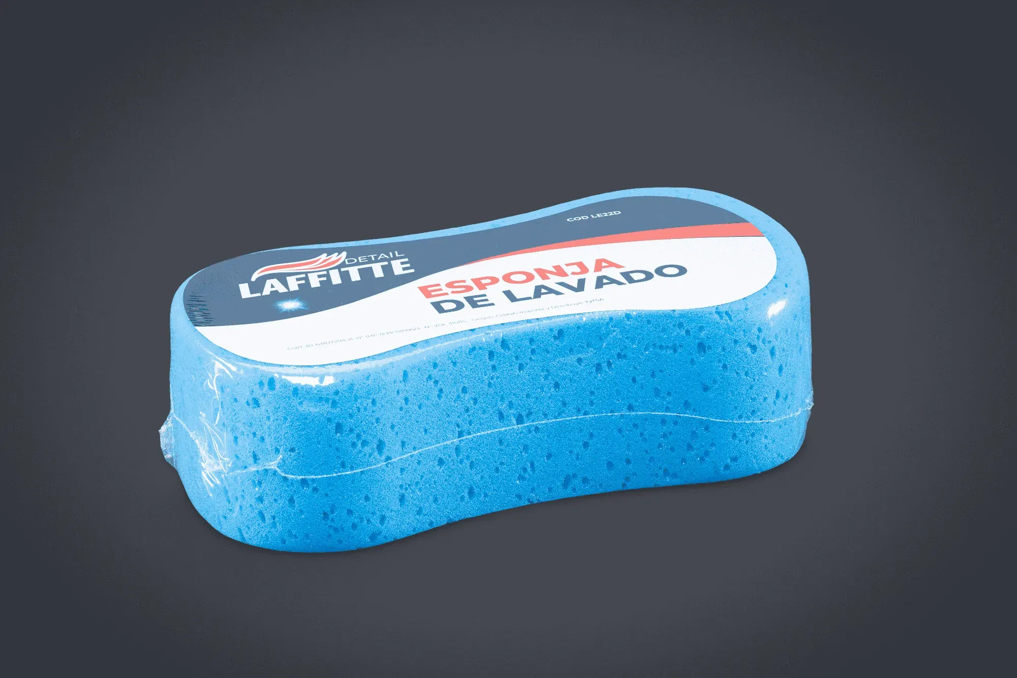 ESPONJA AERODINAMICA AZUL 22X11X6.5CM LAFFITTE
