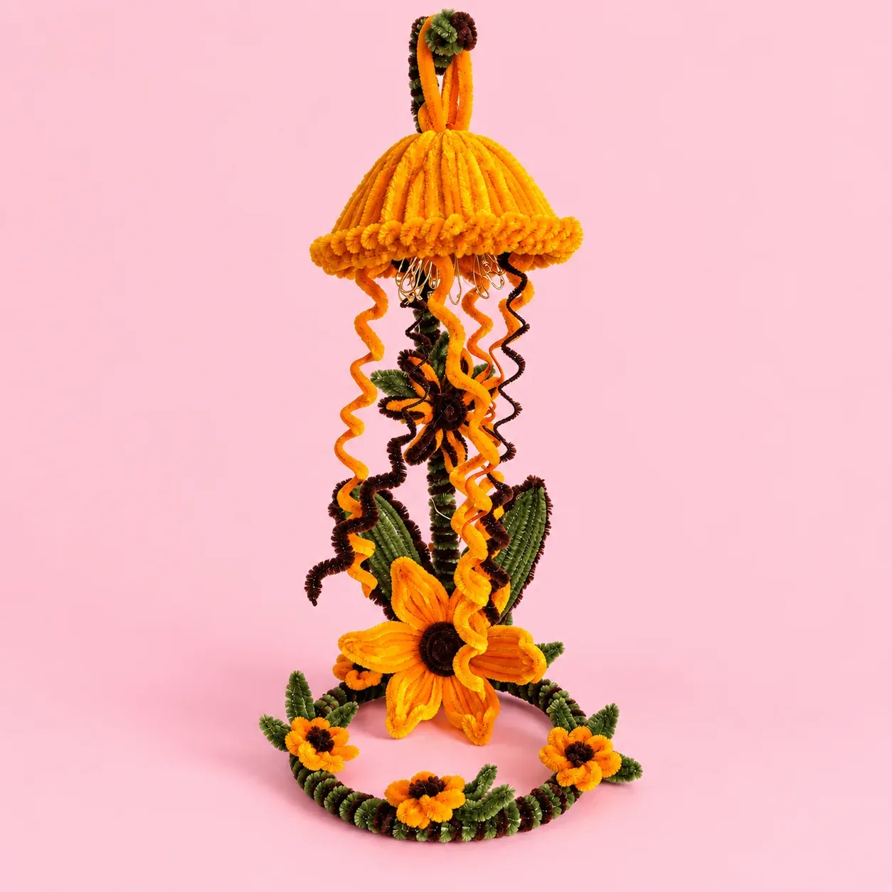 Handmade Sunflower Hanging Lamp