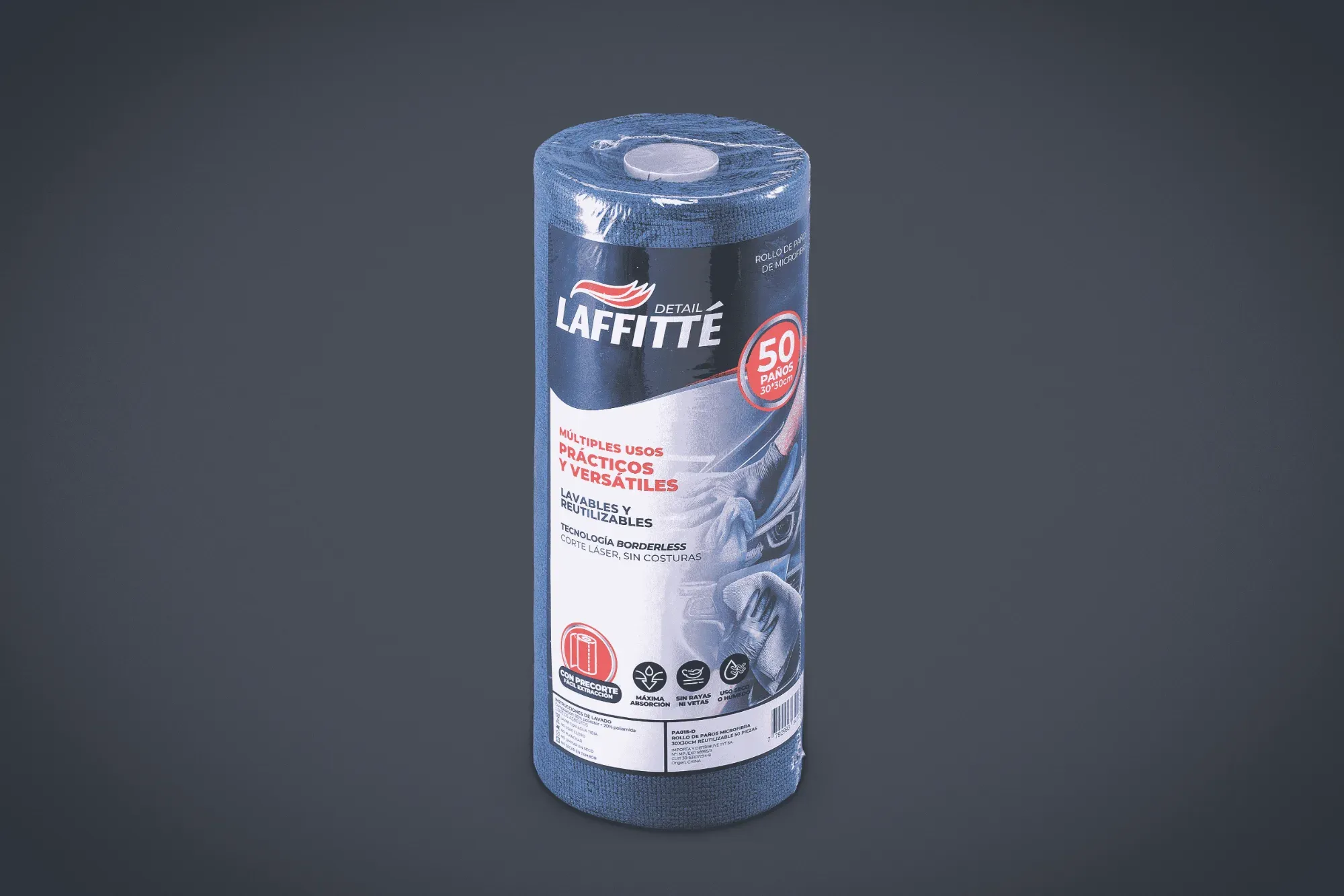 PAÑO DE MICROFIBRA 30X0CM EN ROLLO X50 LAFFITTE