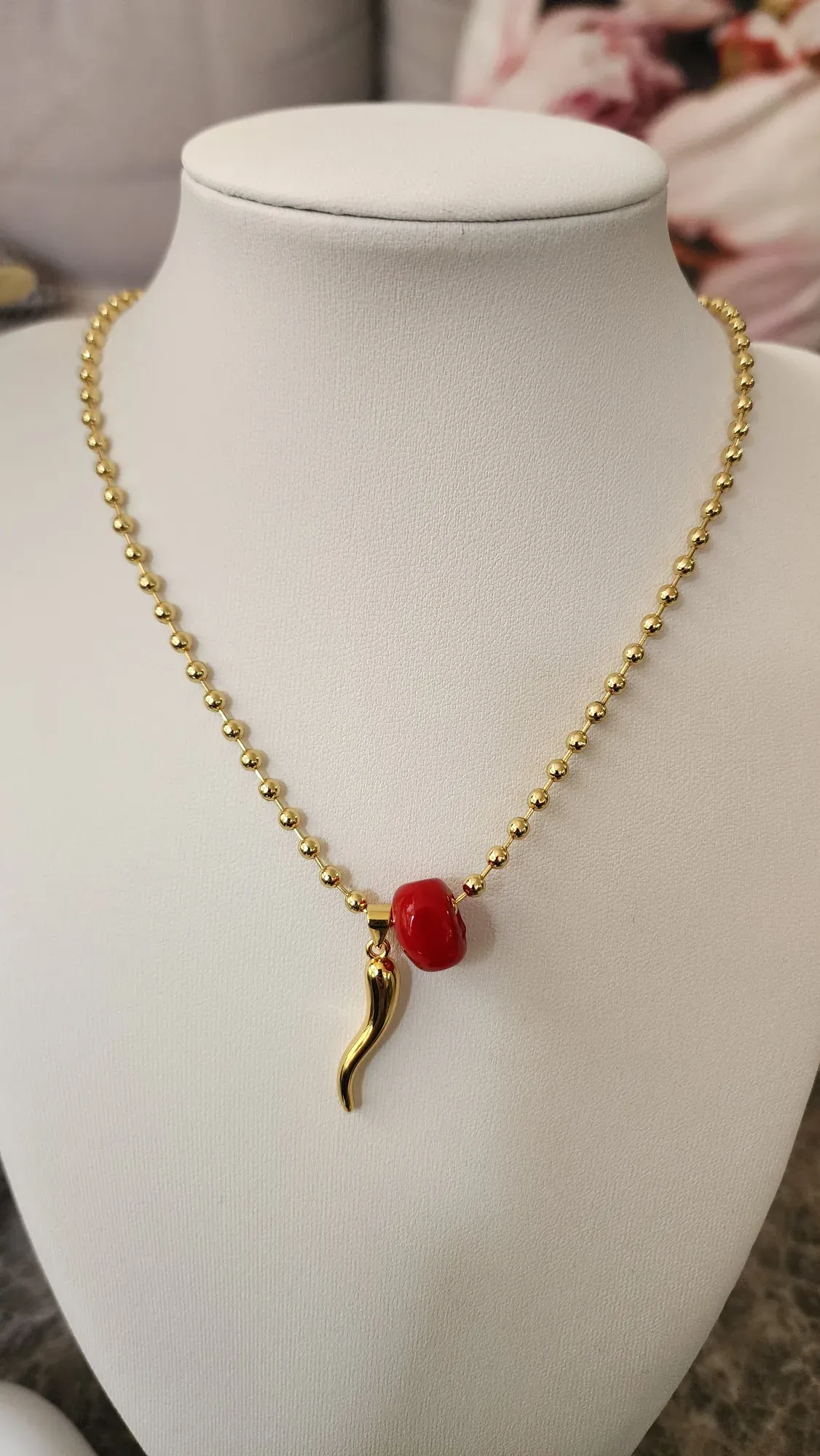 Cadena Cuerno Rojo