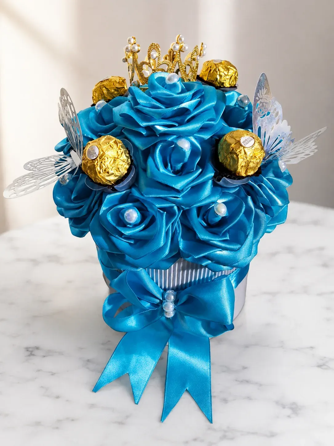 Bouquet Eterno Reina Azul