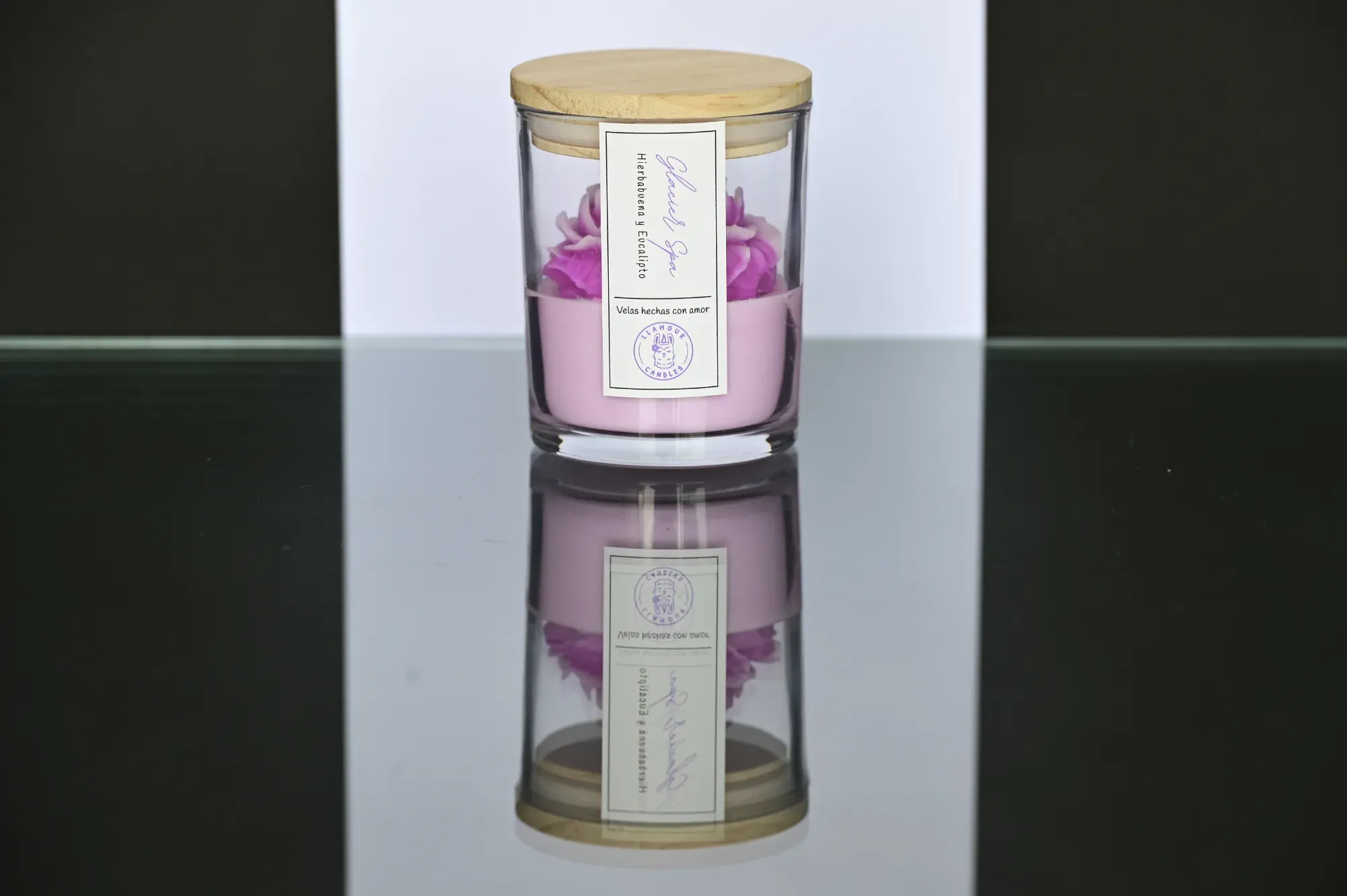 Vela Aromática Decorada - Glacier Spa