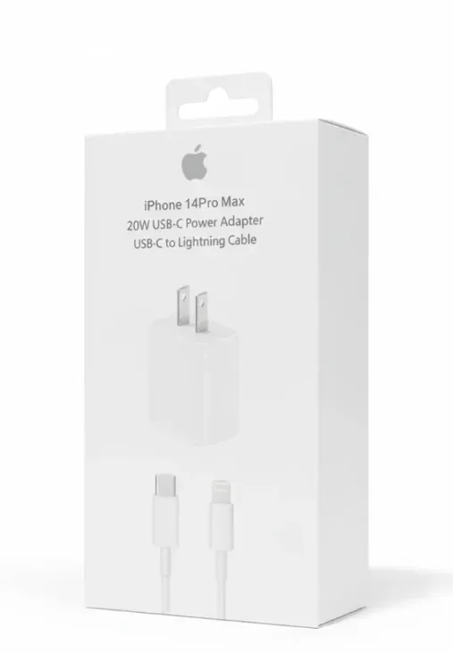 Cargador Apple 20W USB-C | Con Cable USB-C a Lightning – iPhone