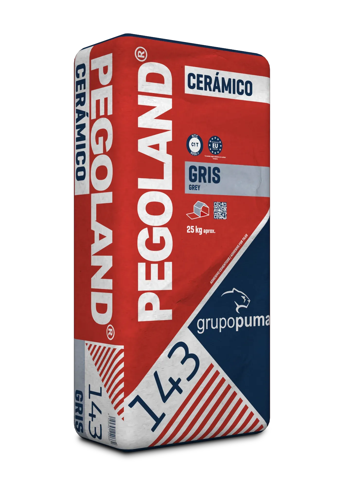 PEGOLAND CERAMICO GRIS  X 25 KG 