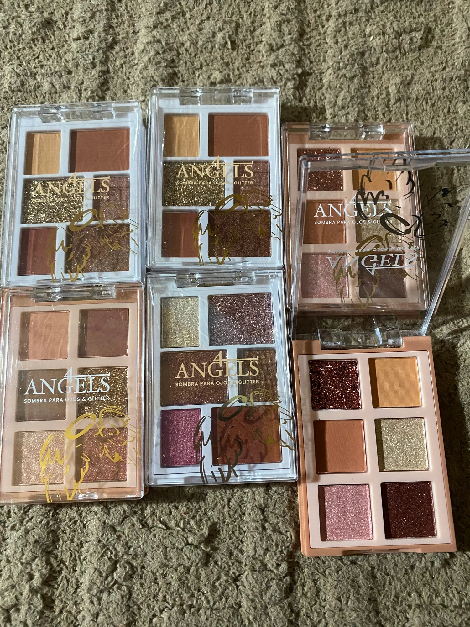 Sombras y glitter x6