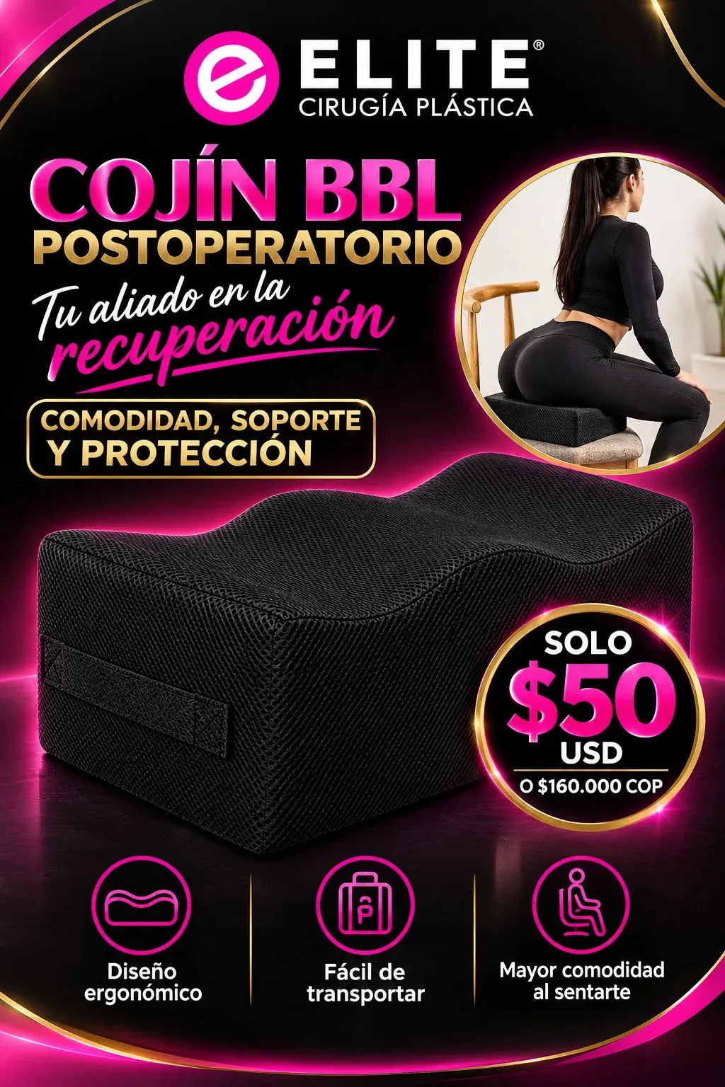 COJIN GLÚTEOS BBL