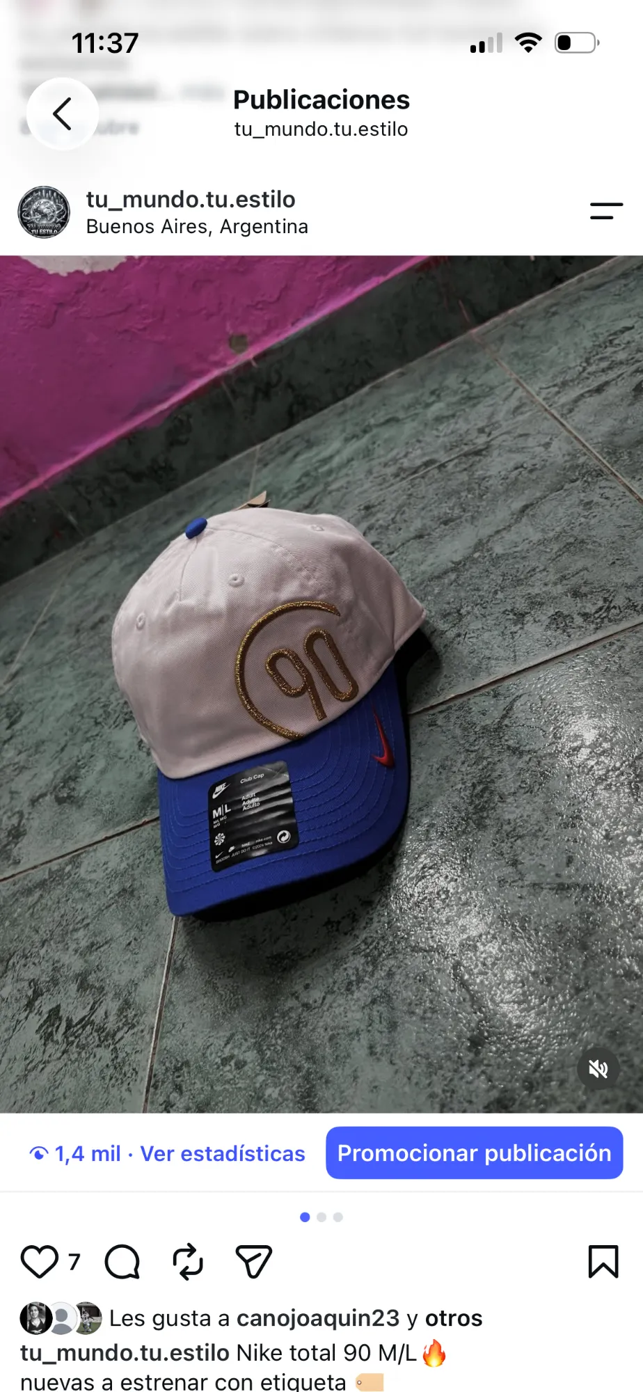 GORRA TOTAL 90