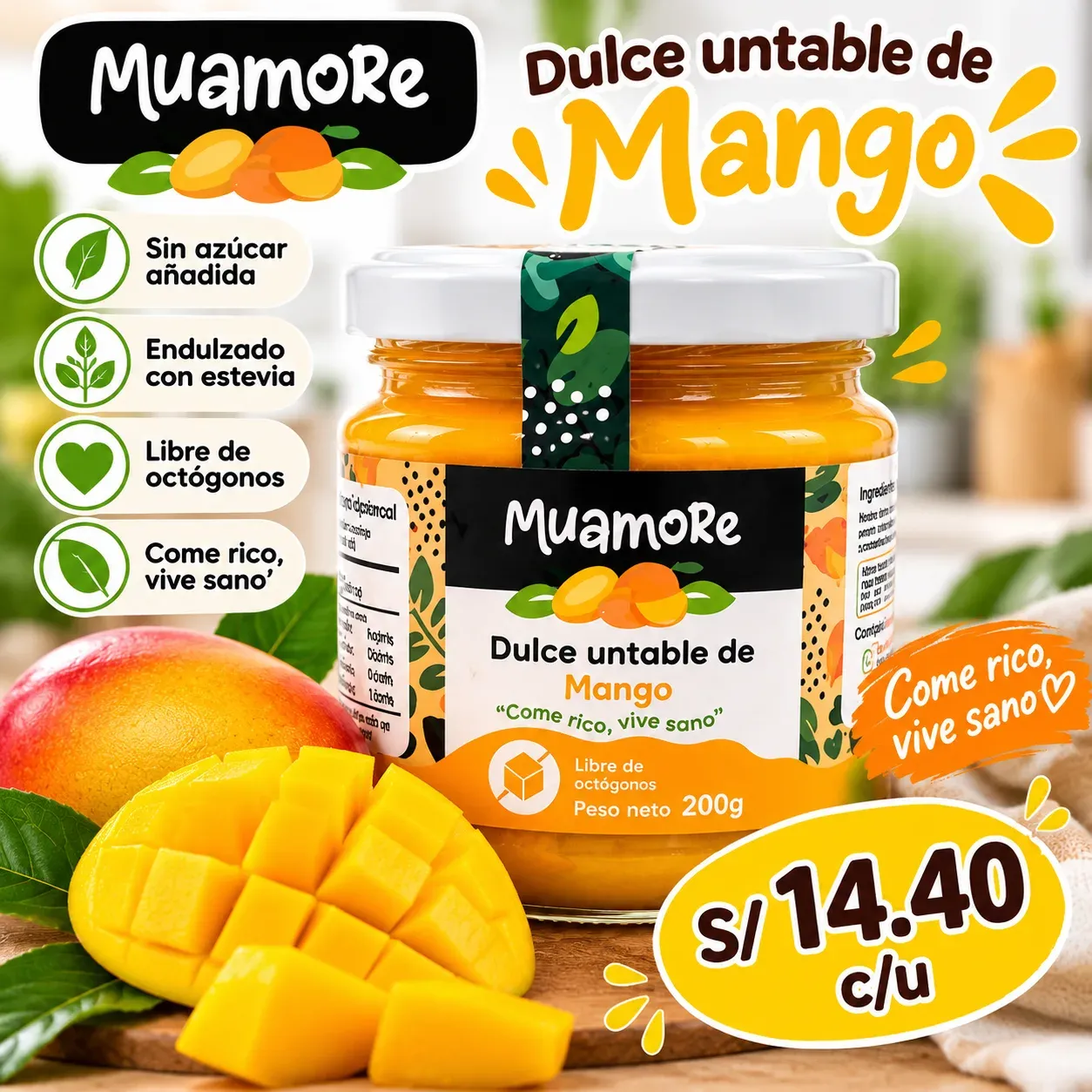 Muamore Dulce untable de Mango 