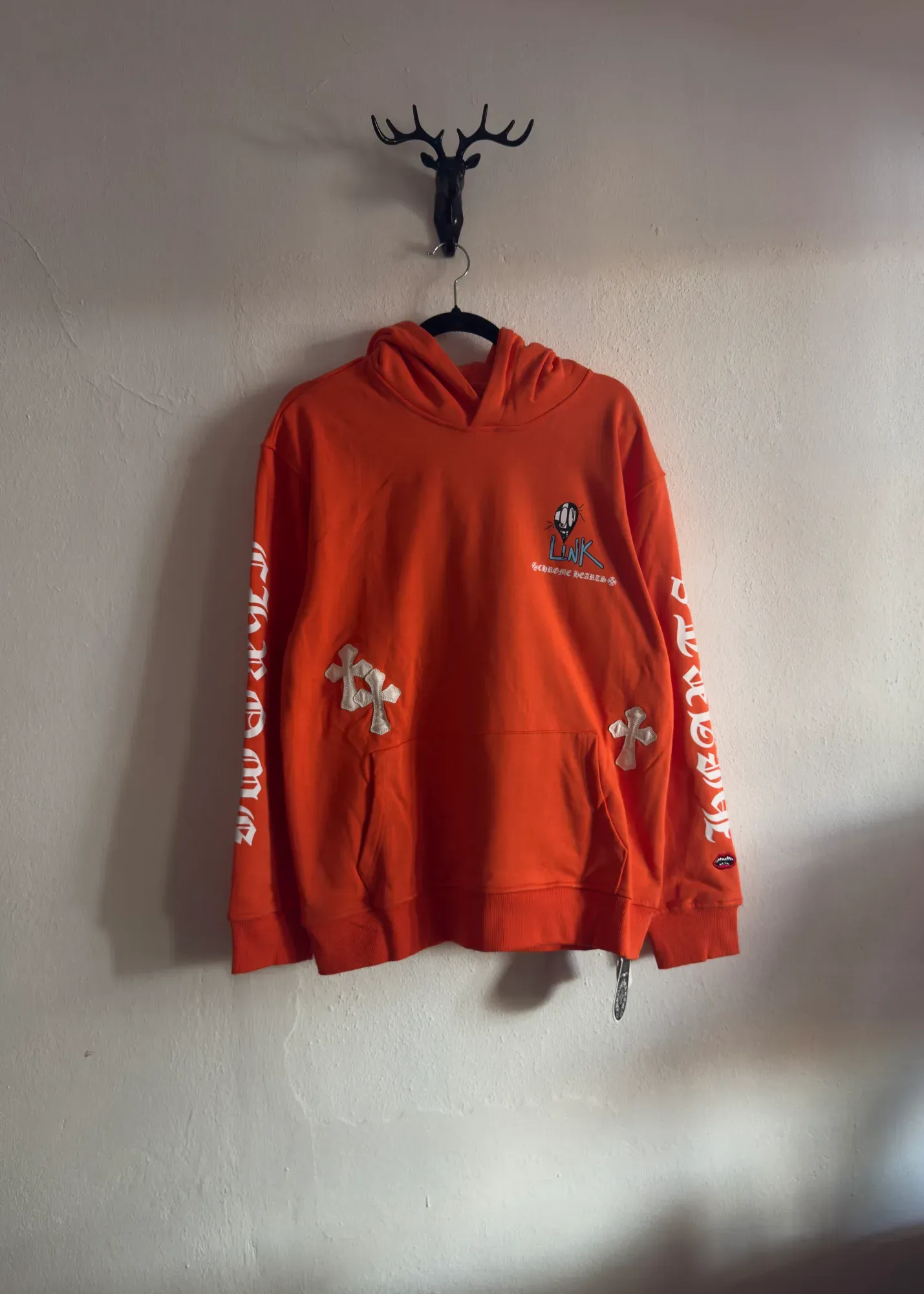 Matty-Boy Chrome hearts hoodie Naranja