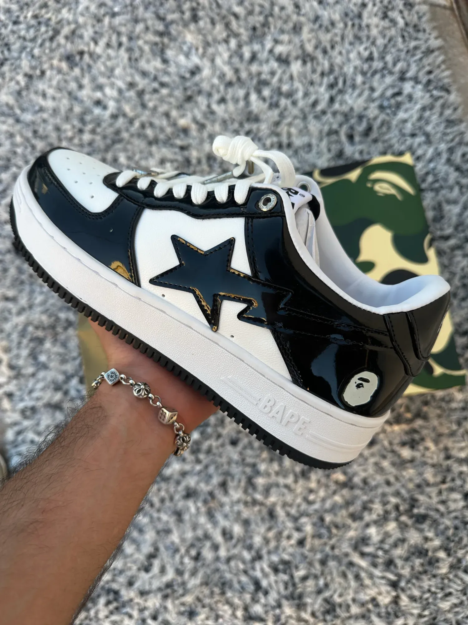 BapeSta Panda White/black