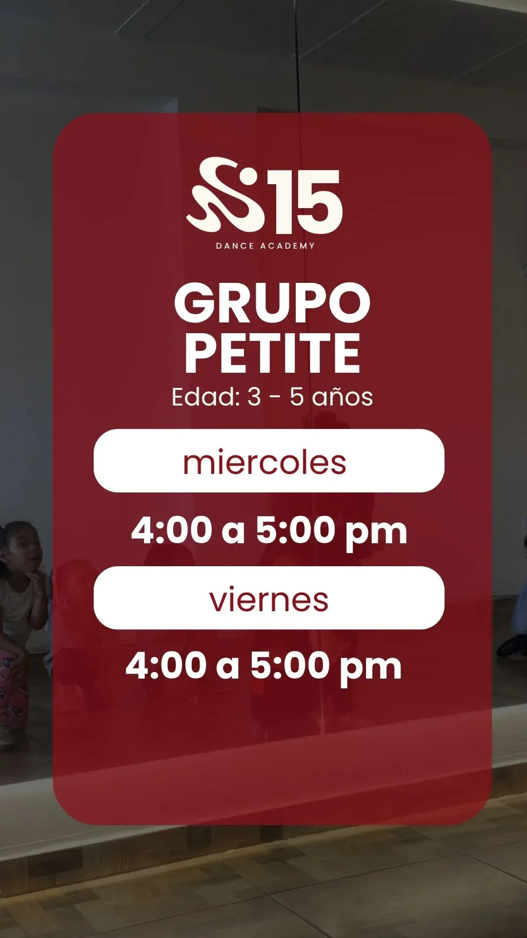 PETITE ( 3-5 AÑOS)- BAILE