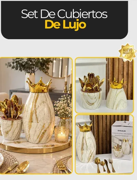 Set De Cubiertos De Lujo